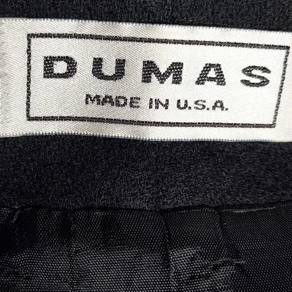 Dumas Womens Blazer 100% Pure Wool Zipper Closure Size 8 - Picture 13 of 14